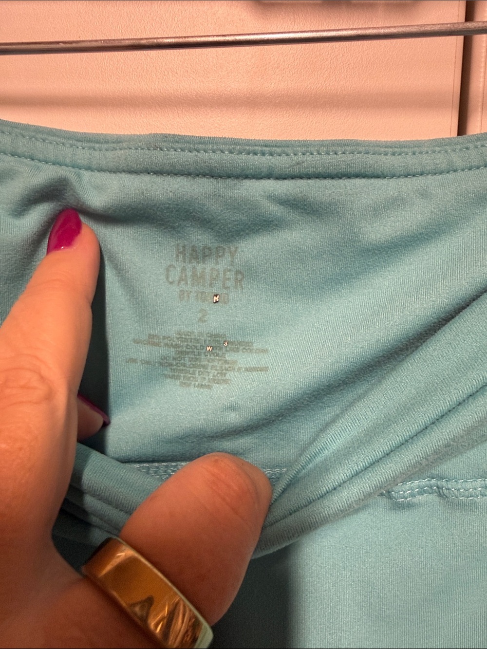 torrid Aqua High-Waist Bike Shorts with Side Pockets - Picture 2 of 5